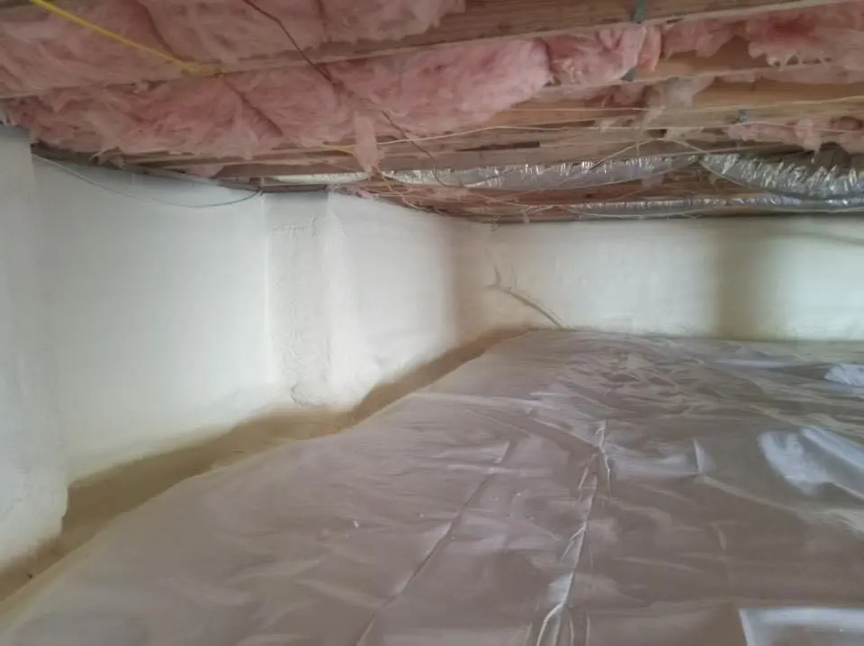 Crawl space encapsulation with closed-cell spray foam for Roof Maintenance in Silsbee