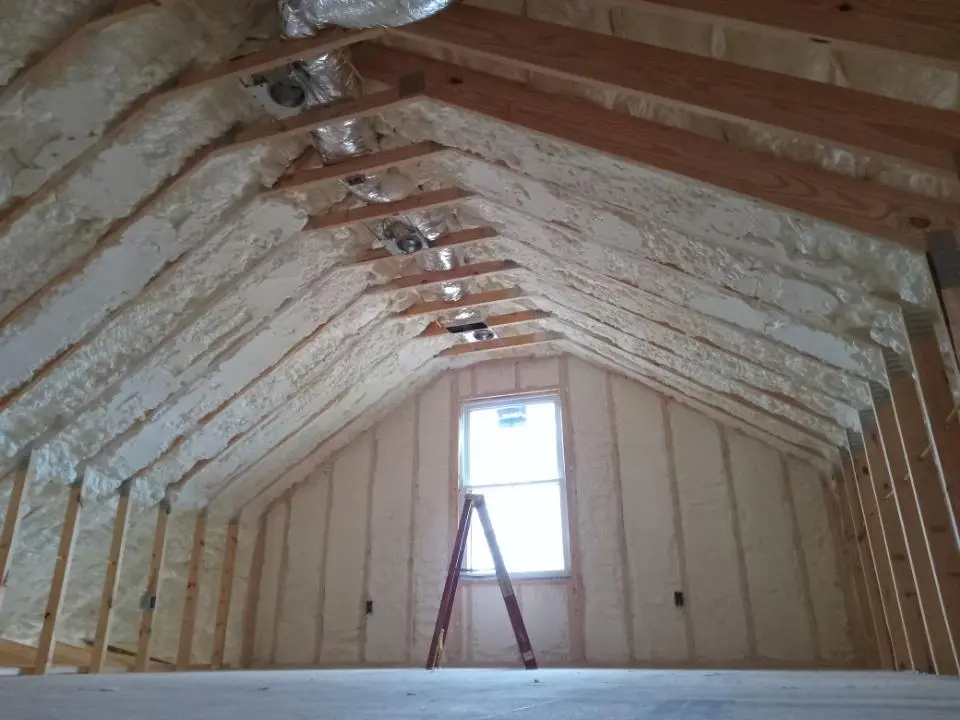 Spray foam roofing application for Crawl Space Insulation project in Silsbee